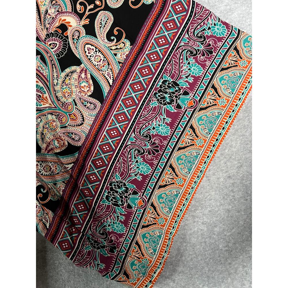 Flying Tomato Rayon Kimono M/L Paisley Print Open Front Boho Duster - Picture 5 of 8